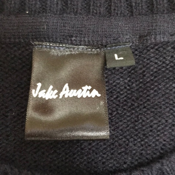 Jake Austin large black combo Christmas sweater - Picture 5 of 8